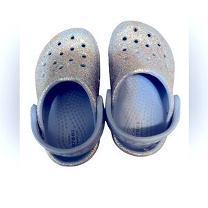 Crocs Purple glitter baby size 4